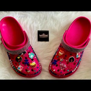 Pink bling crocs (Inspired crocs)